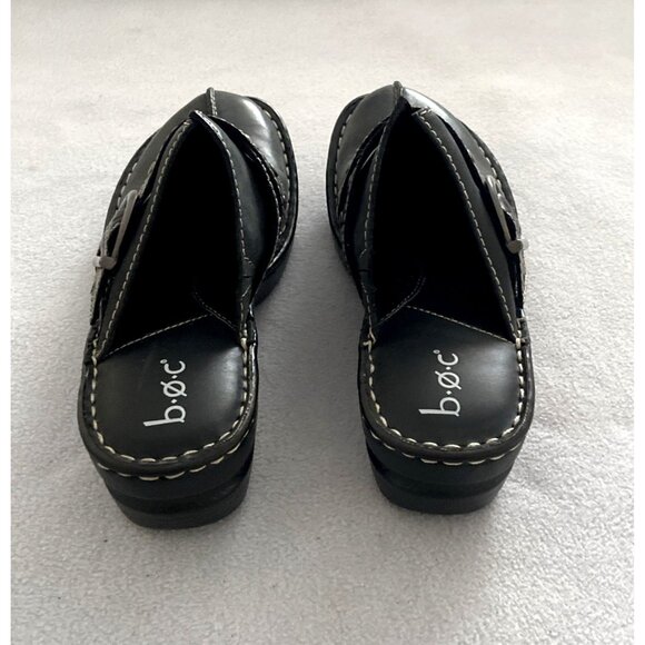 B.O.C. Born Womens Mules Sz 8 Concept Karley Clog Slip On Black Leather New - Picture 5 of 8